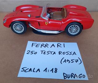 BURAGO SCALA 1:18 FERRARI 250 TESTA ROSSA 1957