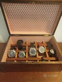 Scatola in legno porta orologi 
