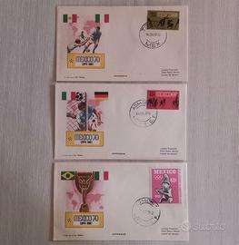 3 FDC Messico 70 Italia Germania 4-3/Quarti/Finale