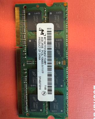 RAM Micron da 4GB DDR3