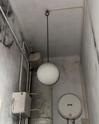 Lampadario a sospensione con globo in vetro vintag