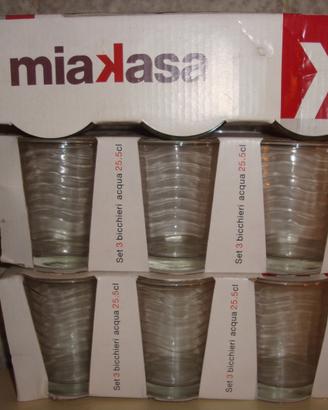 Set da N°9 Bicchieri MiaKasa 3 set da 3 da 25.5 cl