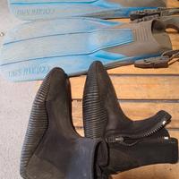 pinne e calzerotti sub.