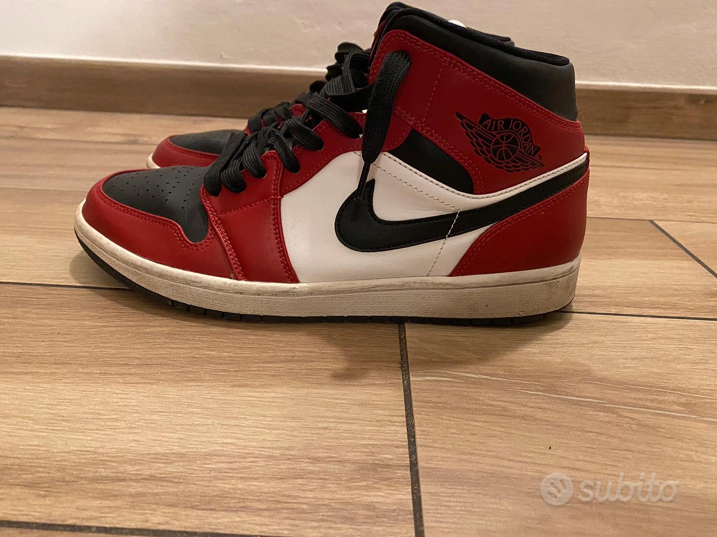 Nike air jordan 1 bianche rosse e on sale nere