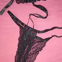 Lingerie maison close mutande+cocker pizzo xs