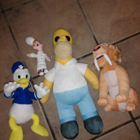 Peluches Puffi Paperino Silvestro Simpson Disney
