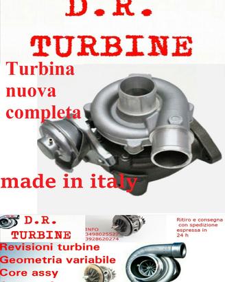 TURBINA NUOVA COMPLETA TURBOCOMPRESSORE RAW4 72116