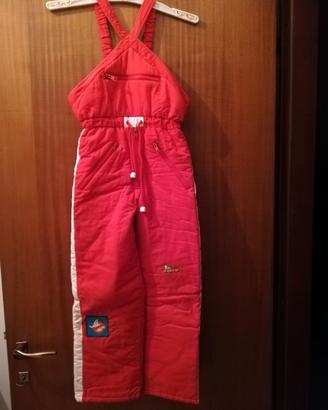 Tuta salopette sci bimbo tg 34 H cm 133, 8 anni
