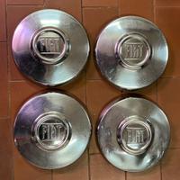 4 Coppe Ruota Acciaio Inox per Cerchi Cromodora 13