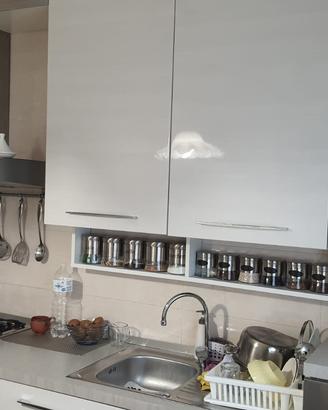 Cucina 360cm bianca con elettromestici