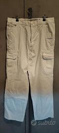 Pantalone largo uomo  cotone bianco taglia M OCN 