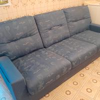 Divano 3 posti in tessuto floreale