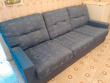 Divano 3 posti in tessuto floreale