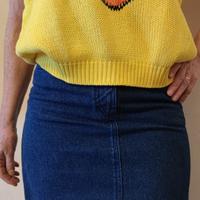 Maglia Gialla e Jeans TRUSSARDI