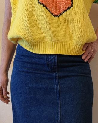 Maglia Gialla e Jeans TRUSSARDI