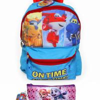 SET SCUOLA ZAINO + ASTUCCIO BAMBINO *SUPER WINGS