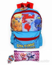 SET SCUOLA ZAINO + ASTUCCIO BAMBINO *SUPER WINGS