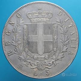 moneta da argento victorio Emanuele ll