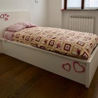 Letto singolo Malm Ikea bianco