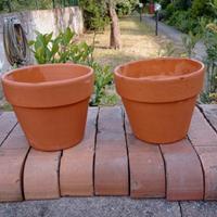 Coppia piccoli vasi terracotta 