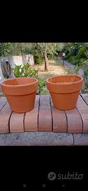 Coppia piccoli vasi terracotta 