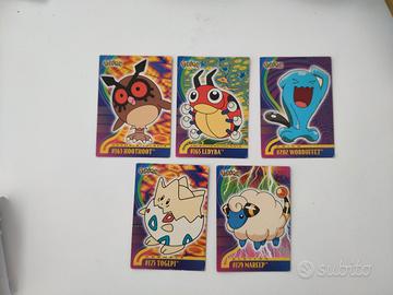Carte Pokemon Topps 2001 Togepi Wobbuffet Vintage