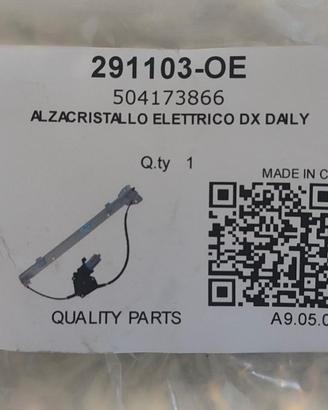 ALZACRISTALLO ANTERIORE DX ELETTRICO IVECO DAILY