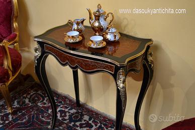 Tavolino da centro stile Napoleone III Boulle