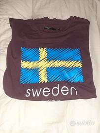 T-shirt stampa Svezia