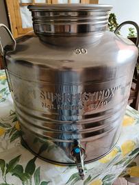 Fusto contenitore acciaio inox 18/10 da 30L