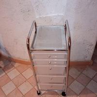 Carrello con ruote in acciaio e plastica