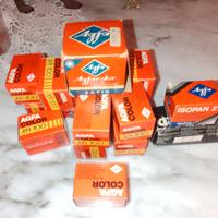 o otto di vecchi rullini fotografici agfa sca