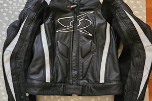 tuta divisibile pelle moto