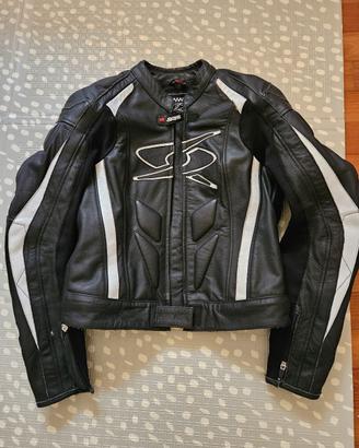 tuta divisibile pelle moto donna