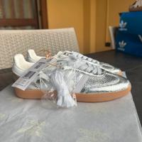 Samba adidas argento metallizzato