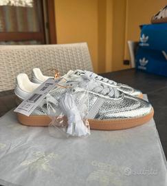 Samba adidas argento metallizzato