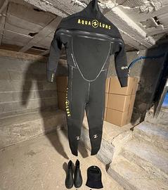 Attrezzatura subacquea completa Acqua Long/Mares