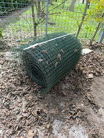 Lotto rete metallica verde recinzione + filo ferro