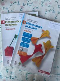 Libri scuola - terza media - matematica geometria