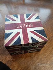 Scatola portaoggetti "London" legno NUOVO