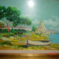 PITTORE SARDO QUADRO OLIO