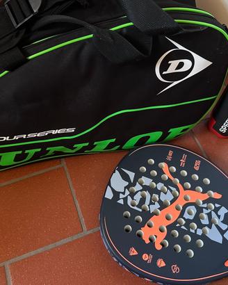 Borsa racchetta palline per padel