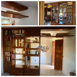 Libreria separè in VERO LEGNO!