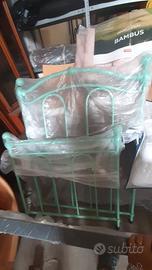 Letto singolo in ferro battuto
