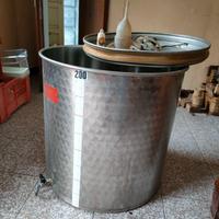 Botte in acciaio inox vino olio 200 L