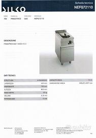 Friggitrice a Gas SILKO NEFG72110 (MAI USATA)
