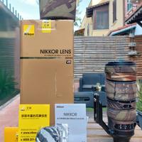 Nikon 200-500 f 5.6 E ED VR con cover mimetica