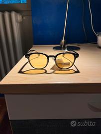 Occhiali Vintage con Lenti Gialle UV400