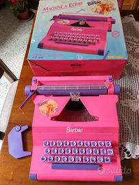 macchina da scrivere barbie