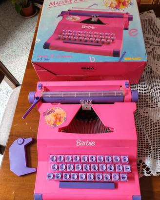 macchina da scrivere barbie